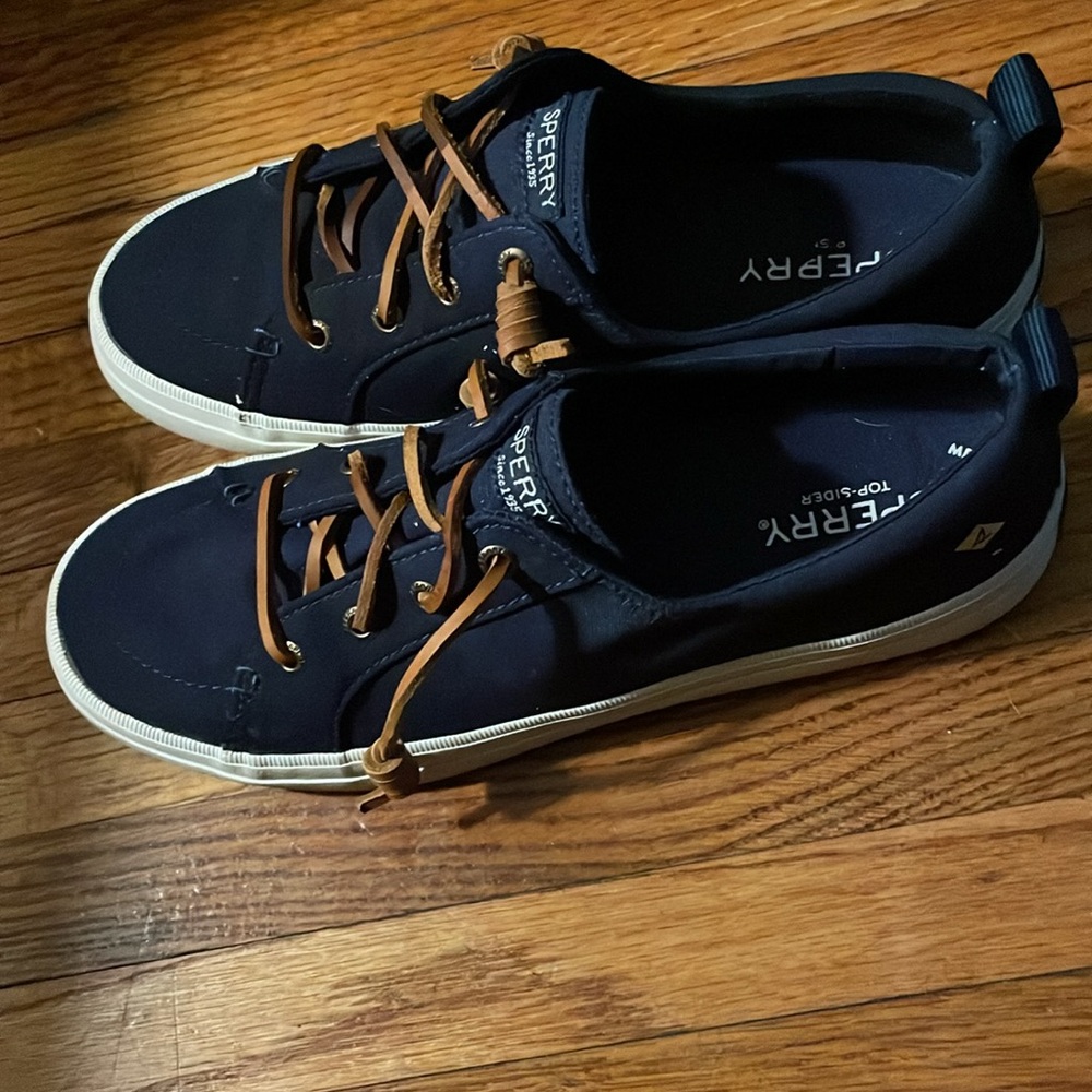Sperry Top-Sider Slip on Boat Shoes Women 7.5 Navy Blue Ladies STS81904 - Picture 4 of 8